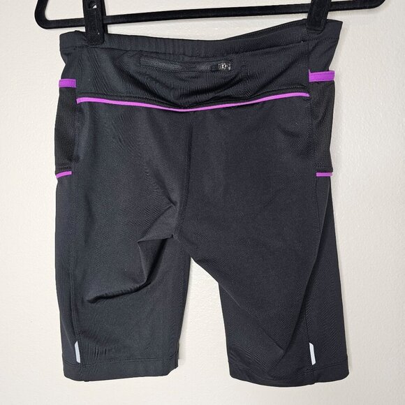 Athleta S Black Presto Bermuda Short Athletic Active Bike Pockets Gym Yoga Cycle - Picture 6 of 10